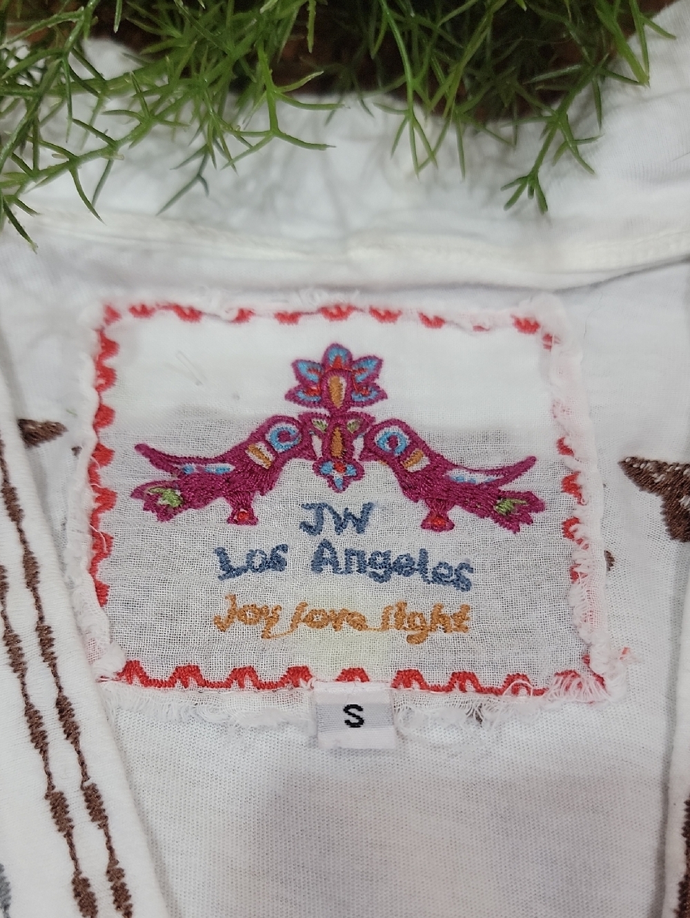 Johnny Was Embroidered Cotton Kimono